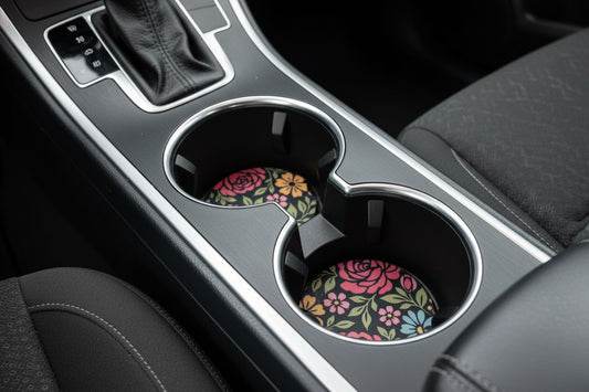 Pretty Little Car Coasters – Set of 2
