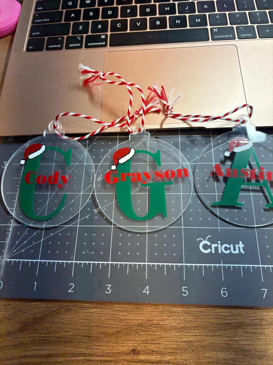 Custom Name Ornaments