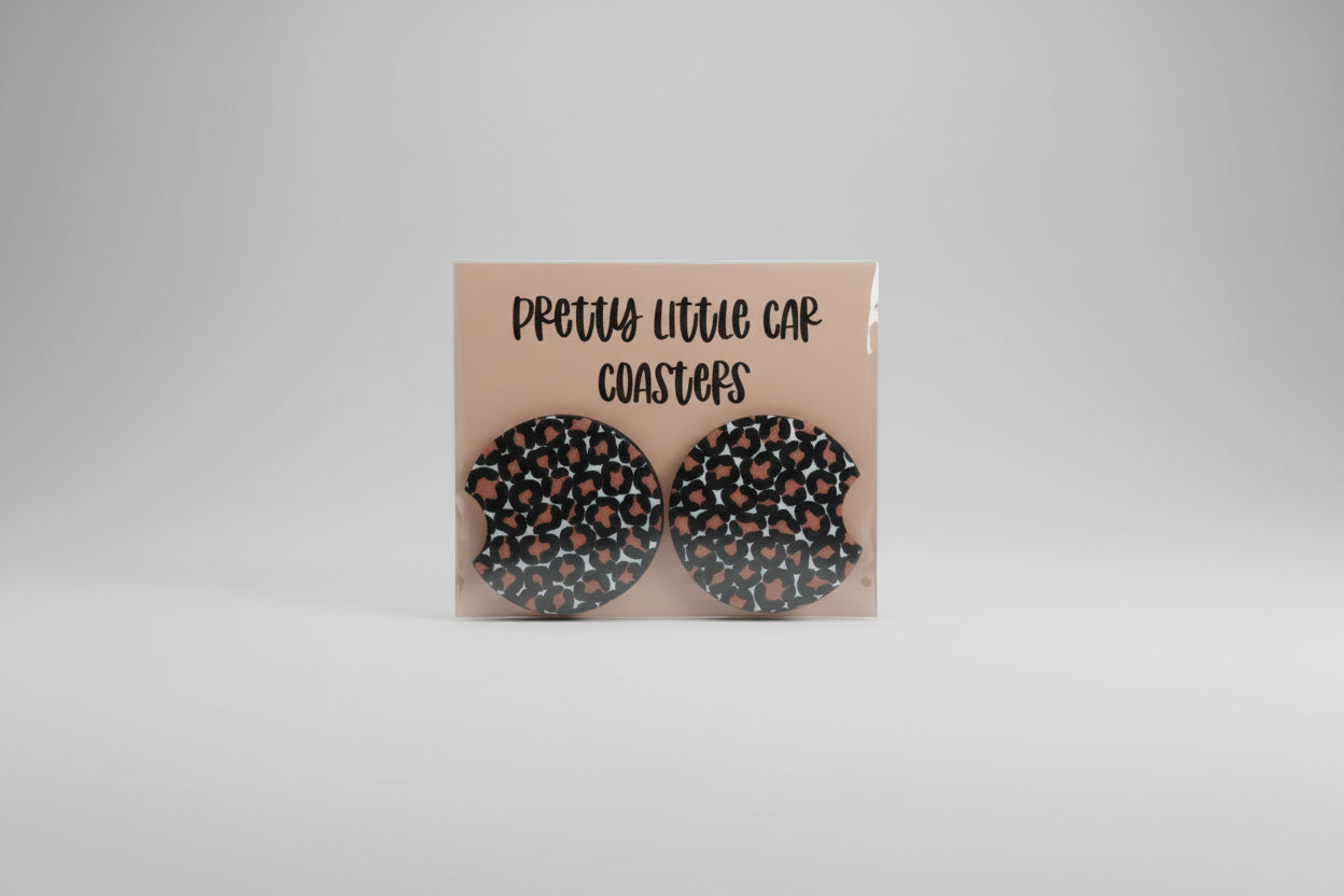 Pretty Little Car Coasters – Set of 2