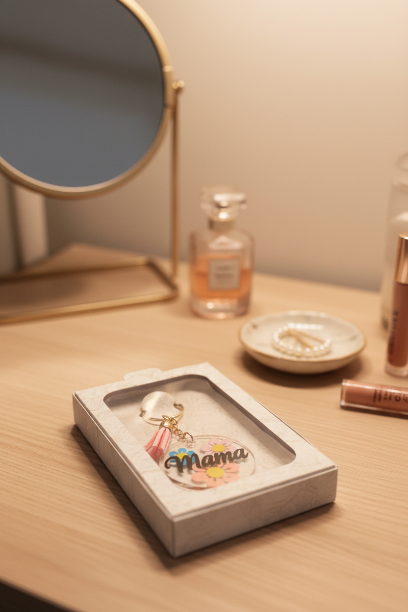 Personalized Acrylic Keychain Gift Box