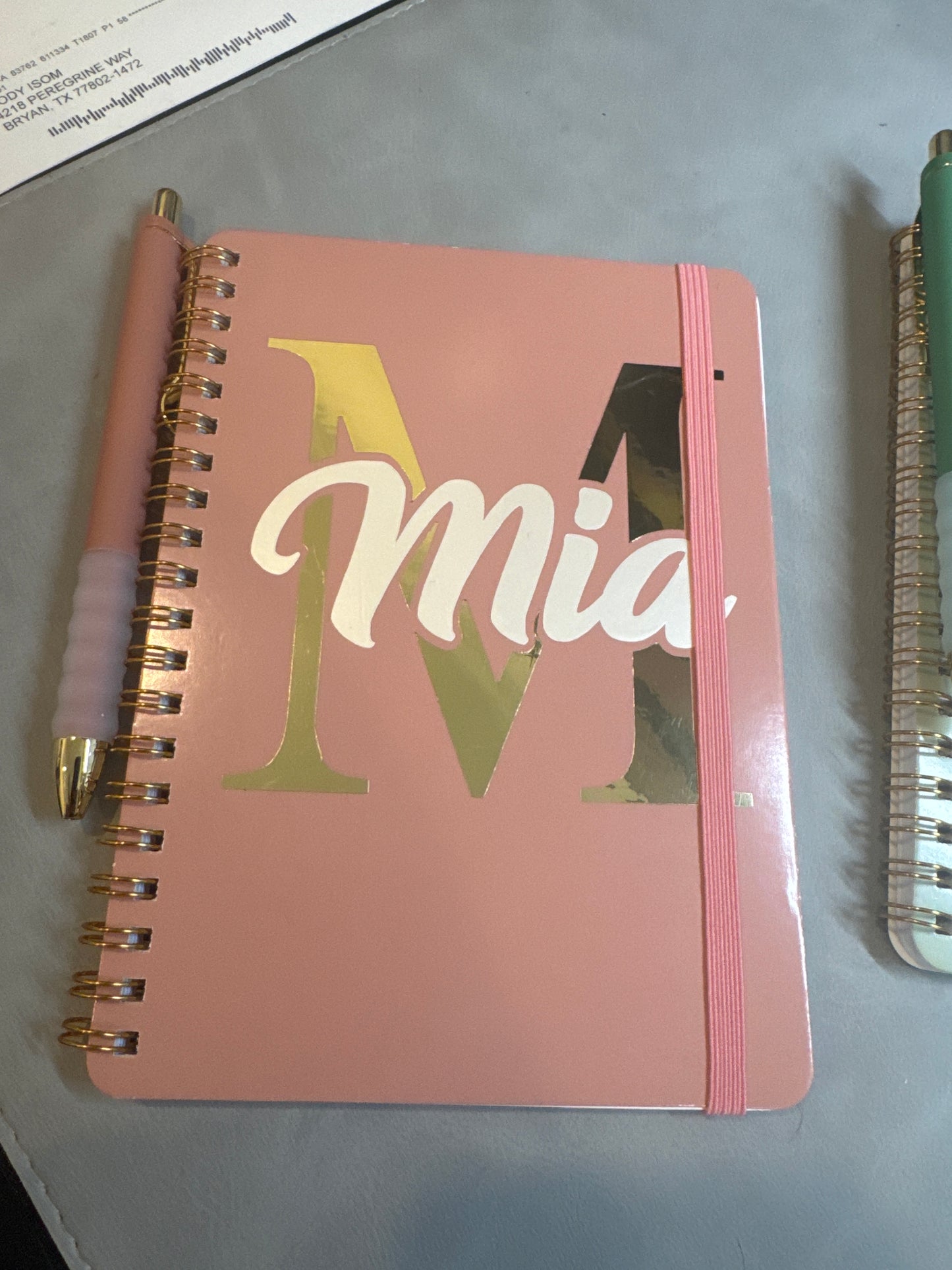 Personalized Monogram Notebook & Pen Set