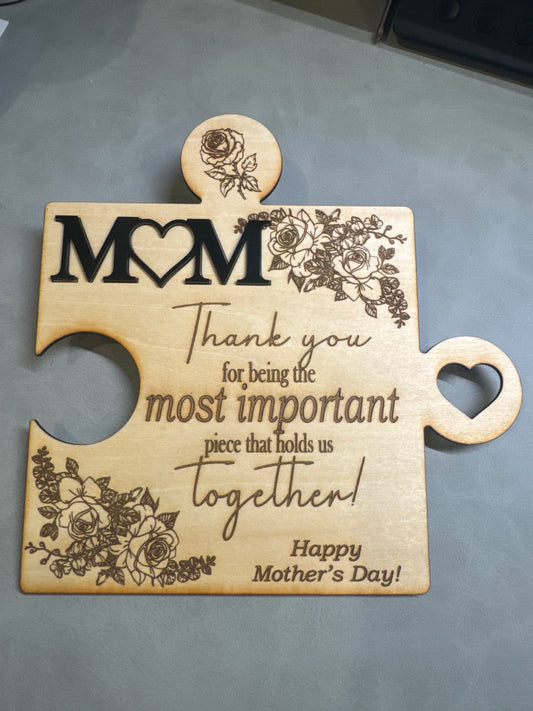 Mom Appreciation Puzzle Piece