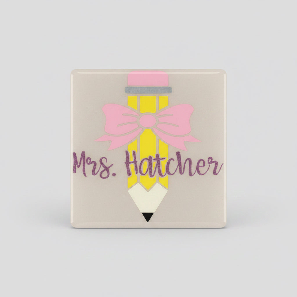 Custom Teacher Coasters – Personalized Teacher Gift