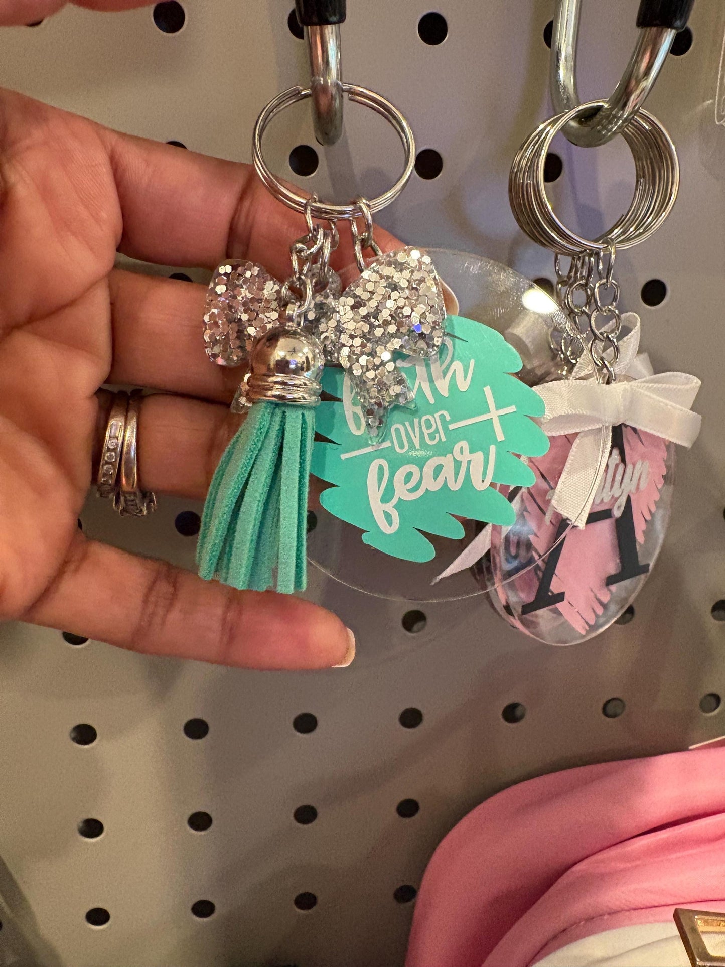Custom key chains/bag tags