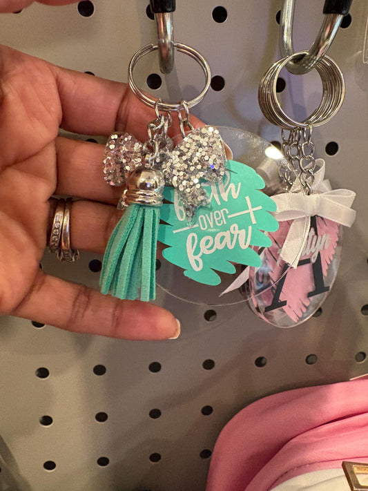 Custom key chains/bag tags