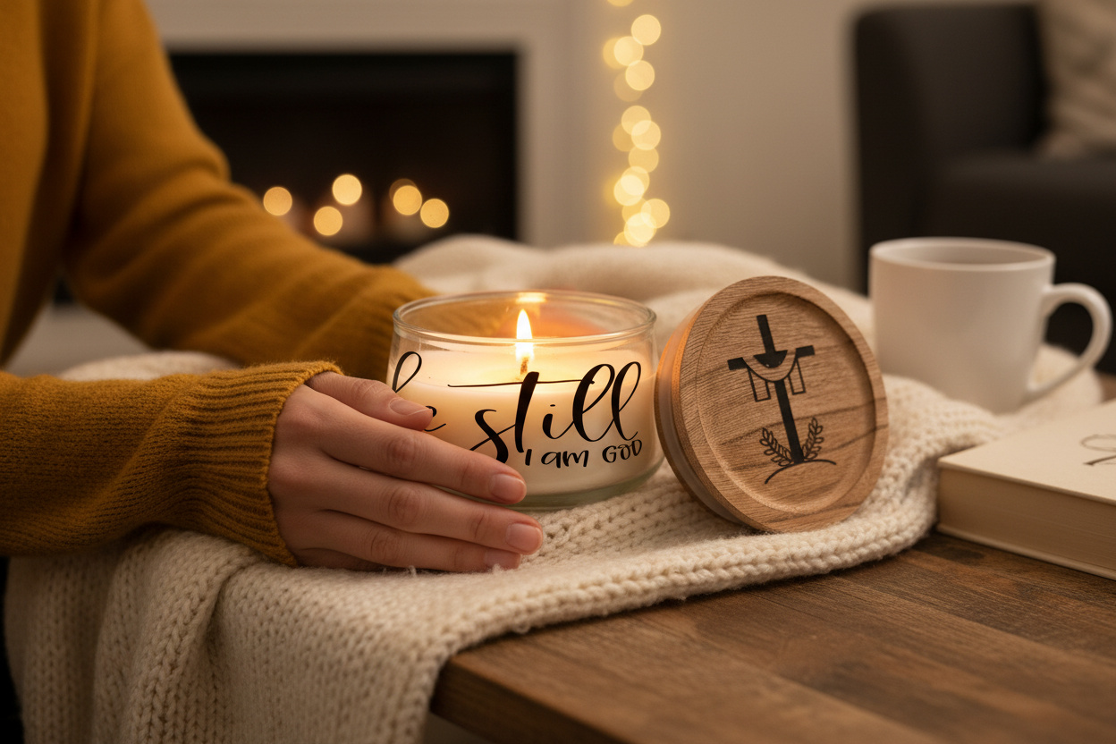 Personalized Candle lifestyle photo