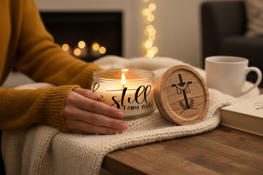 Personalized Candle lifestyle photo
