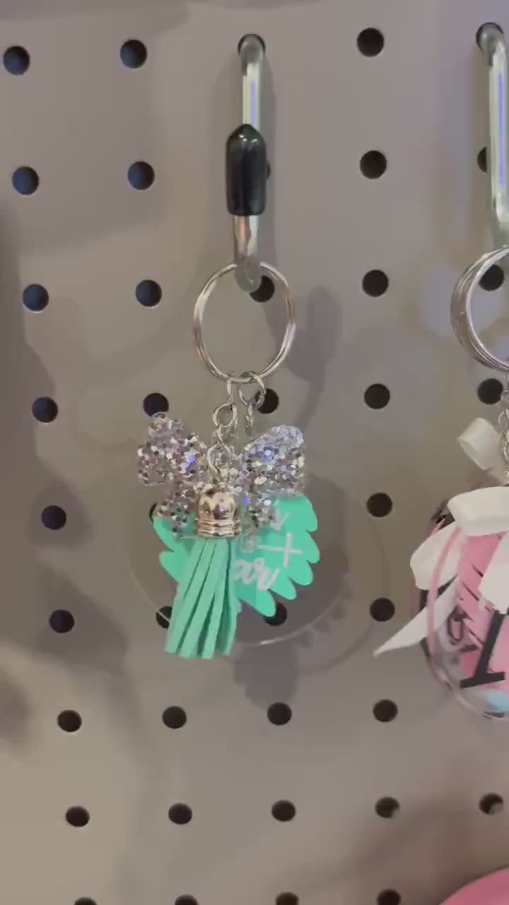 Custom key chains/bag tags